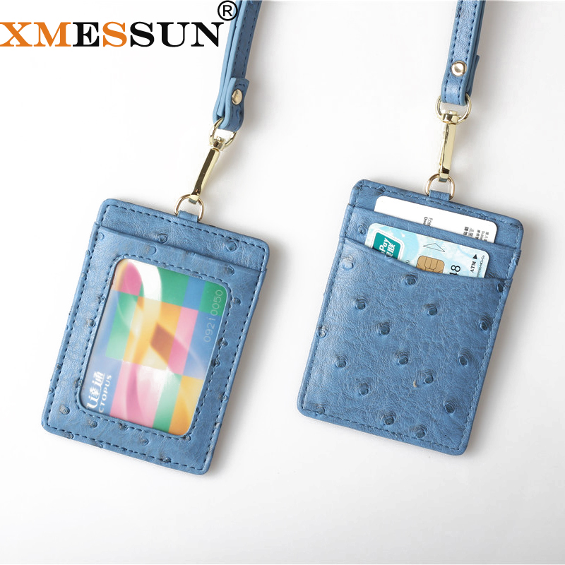 Monogrammed Handkerchief - สายคล้องคอ XMESSUN ลายหนังนกกระจอกเทศ สำหรับผู้ชายและผู้หญิง ปี 2026