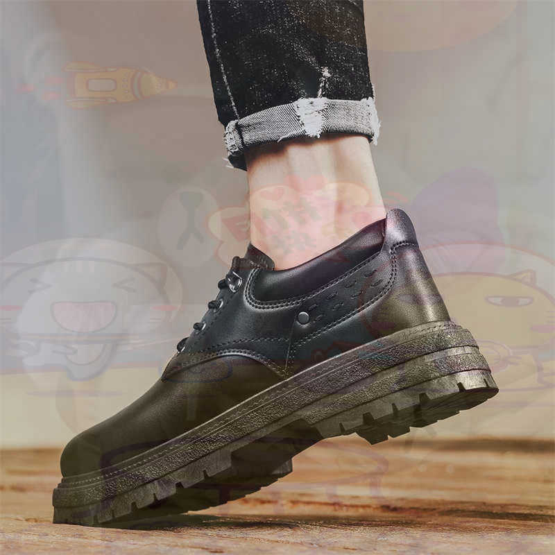 Large Men Formal Wear - Dark Natural หนังแฟชั่น Trainers เทนนิสรองเท้าผ้าใบผู้ชายรองเท้าแฟชั่นรองเท้าผ้าใบคุณภาพกีฬาราคาต่ําสุขภาพ