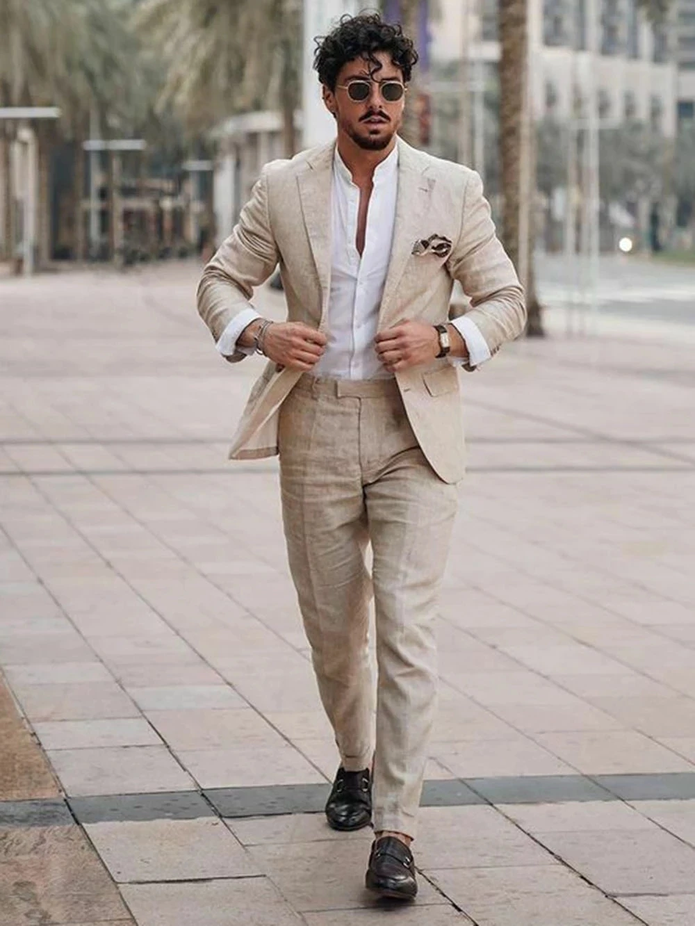 ชุดสูทผ้าลินินสำหรับธุรกิจชายห - Men Formal Wear For Summer บทวิจารณ์และราคา