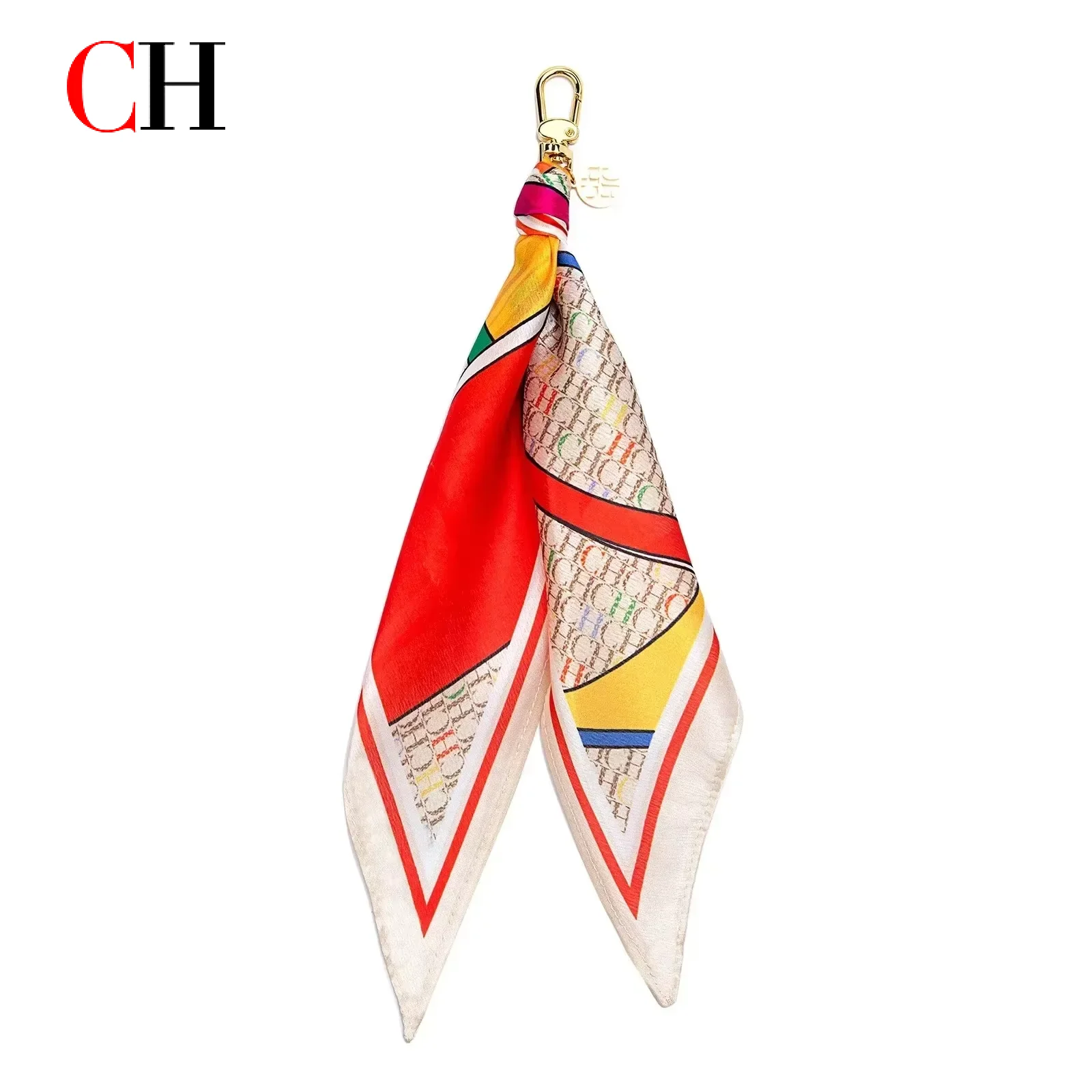 พวงกุญแจผ้าพันคอ CH ลายโมโนแกร - Monogrammed Handkerchief บทวิจารณ์และราคา