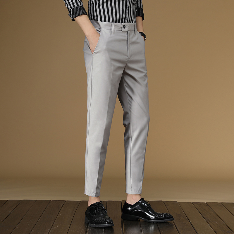 ฤดูร้อนกางเกงผู้ชายสีแดงสีดําส - Men Formal Wear For Summer บทวิจารณ์และราคา