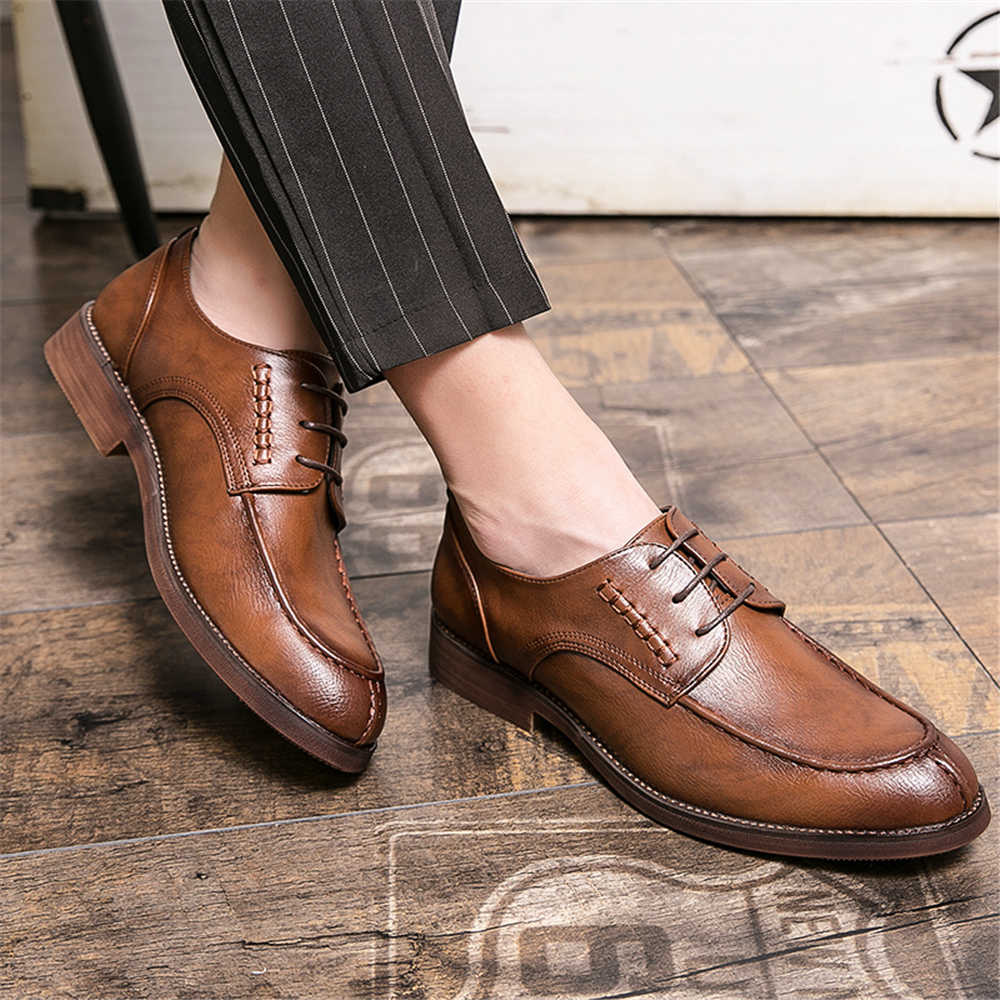 รองเท้าผู้ชายขนาดใหญ่กันลื่นอย - Large Men Formal Wear บทวิจารณ์และราคา